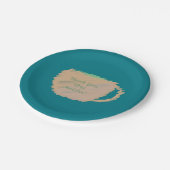 Dank je wel papieren bordje (Gekanteld)