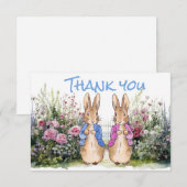 Dank je wel, Peter Konijn Bedankkaart (Voorkant / Achterkant)