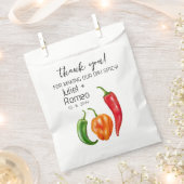 Dank Je Wel Pittige Hete Peper Bruiloft Bedankzakje (Geknipt)