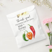 Dank Je Wel Pittige Hete Peper Bruiloft Bedankzakje (Gezegeld)