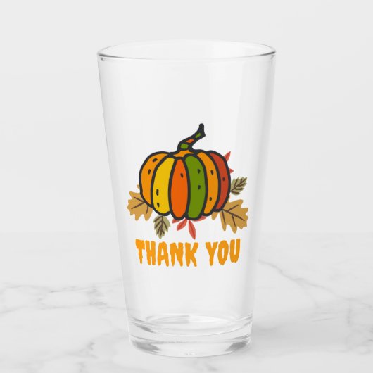 dank je wel , pomkin glas (Voorkant)