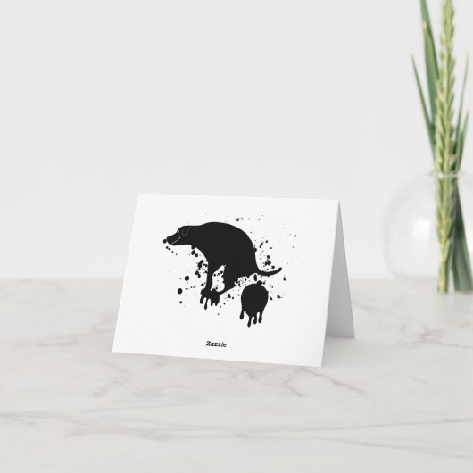 Dank je wel, Pooping Dog Bedankkaart (Achterkant)