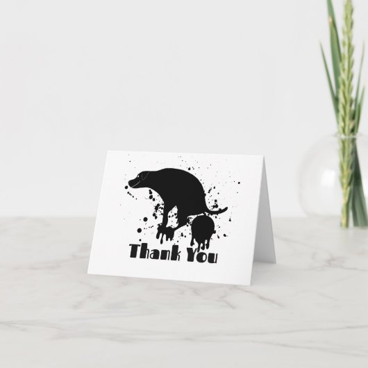 Dank je wel, Pooping Dog Bedankkaart (Voorkant)