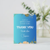 Dank je wel Postcard Briefkaart (Staand voorkant)