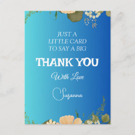 Dank je wel Postcard Briefkaart