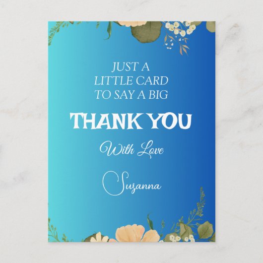 Dank je wel Postcard Briefkaart (Voorkant)