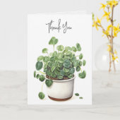 Dank je wel Potted Plant Kaart (Gele Bloem)