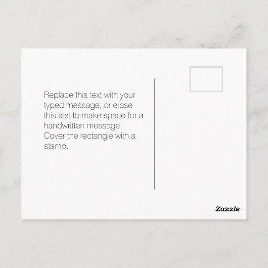 Dank je wel | Rode Wit Blauwe Gestreepte Amerikaan Briefkaart (Achterkant)