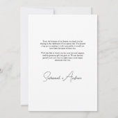 Dank je wel romantische 4 bruiloft foto collage bedankkaart (Achterkant)