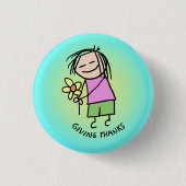 Dank je wel ronde button 3,2 cm (Voorkant)