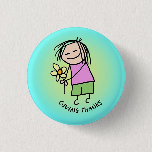 Dank je wel ronde button 3,2 cm (Voorkant)