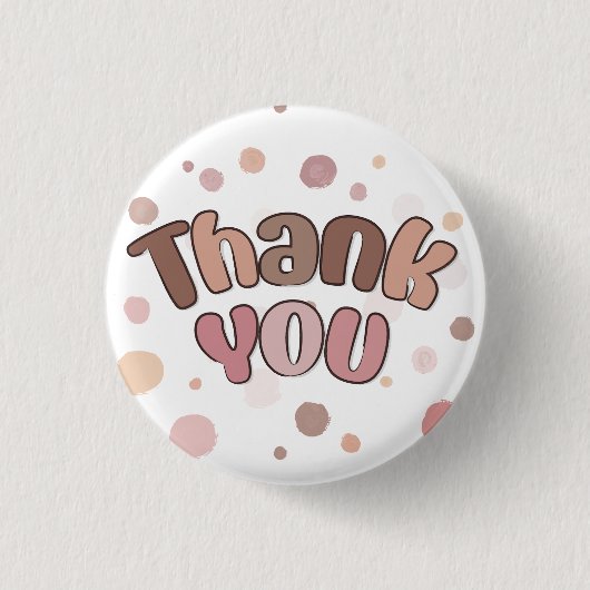 Dank je wel ronde button 3,2 cm (Voorkant)