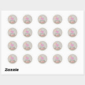 Dank je wel ronde sticker (Vel)