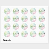 Dank Je Wel Ronde Sticker (Vel)