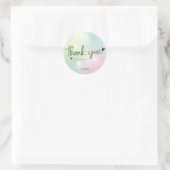 Dank Je Wel Ronde Sticker (Tas)