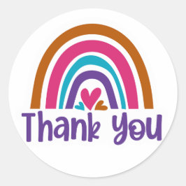 Dank je wel ronde sticker