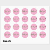 Dank Je Wel Ronde Sticker (Vel)