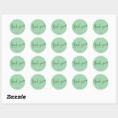 Dank je wel ronde sticker (Vel)