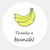 Dank je wel ronde sticker (Voorkant)