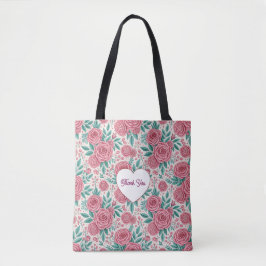 Dank Je Wel Roze Hart Bloemstuk  Tote Bag