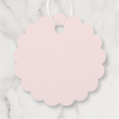 Dank je wel Roze Rozen & Baby’s Breath Bedankjes Labels (Achterkant)