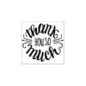 Dank je wel Rubber Stamp Rubberstempel (Afrduk)