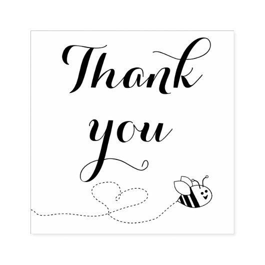 Dank je wel rubberstempel (Afrduk)