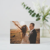 Dank je wel Rusticaal Bloemig Koeien schedel Boho  Briefkaart (Staand voorkant)