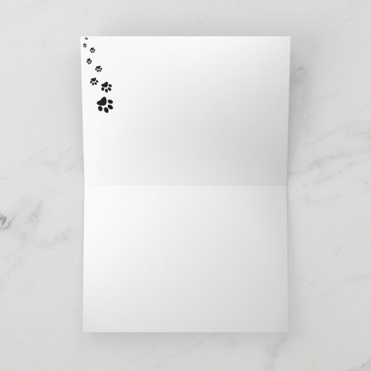 DANK JE WEL SANTA -Finse Lapphond PERSONALISEER Ka Kaart (Binnen)