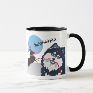 DANK JE WEL SANTA- Finse Lapphund mok- kies stijl Mok