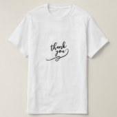 "Dank je wel"-script T-shirt - (Design voorkant)