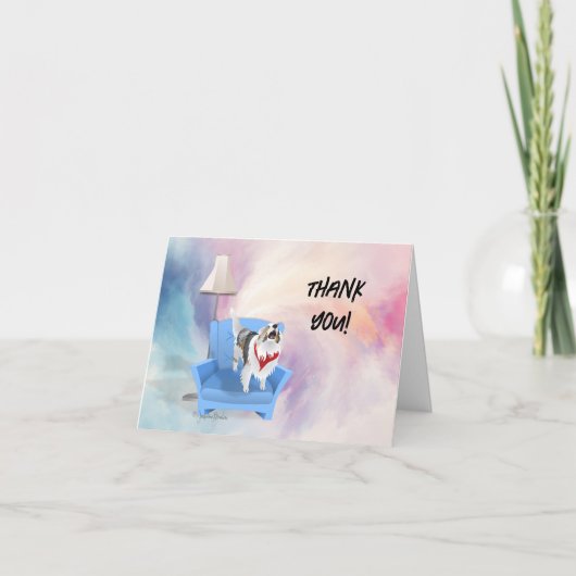 Dank je wel Sheltie Dog Feestdagen Kaart (Voorkant)