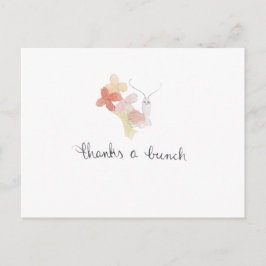 Dank je wel slak Bedankkaart Briefkaart