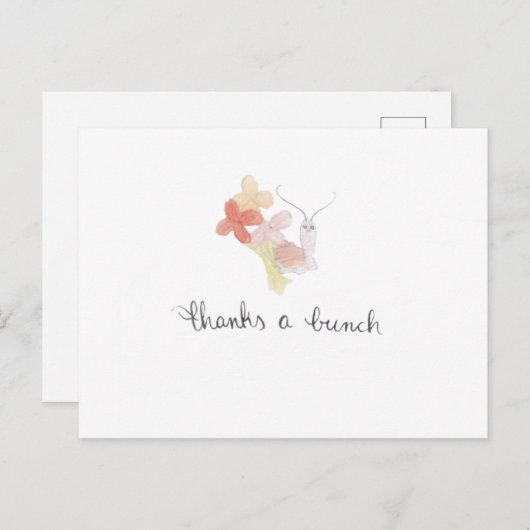 Dank je wel slak dank je kaart (Voorkant / Achterkant)