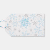 Dank je wel SNEE Much Winter ONEderland Blue Silve Cadeaulabel (Achterkant Horizontaal)