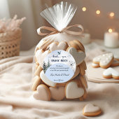 Dank je wel sneeuw veel IJsbeer babyshower Ronde Sticker