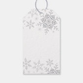 Dank je wel SNOW veel Winter EENderland Zilver Cadeaulabel (Achterkant)