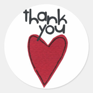 Dank je wel stakers ronde sticker