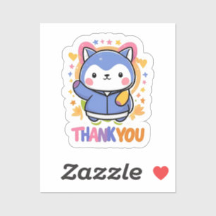 Dank je wel sticker