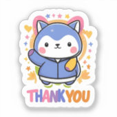 Dank je wel sticker (Voorkant)