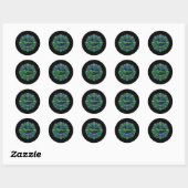 Dank Je Wel | Stijlvol Dankbaarheidsontwerp Ronde Sticker (Vel)