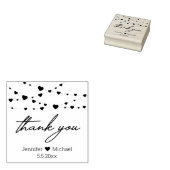 dank je wel , stijlvol handschrift : bruiloft rubberstempel (Gestempeld)