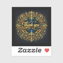 Dank Je Wel  | Stijlvol Ontwerp voor Dankbaarheid Sticker