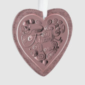 "Dank je wel" Stofrozen Roze Acryl Ornament (voorkant)