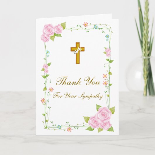 Dank je wel, Sympathy Card Bedankkaart (Voorkant)