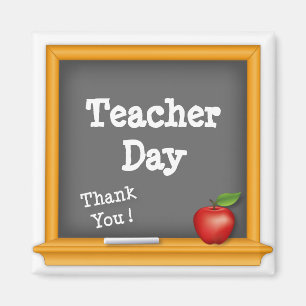 Dank je wel, Teacher Day Magneet