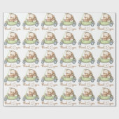 Dank je wel Teddy Bear Baby shower Collectie Cadeaupapier (Vlak)