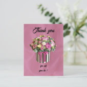 Dank je wel ter gelegenheid van Administrative Pro Briefkaart (Staand voorkant)