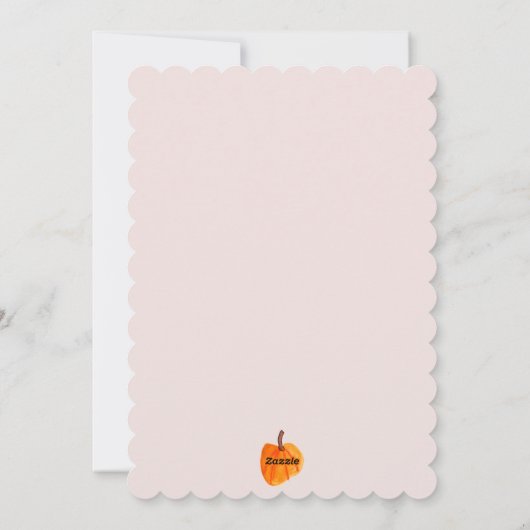 Dank je wel Thanksgiving Kaart (Achterkant)