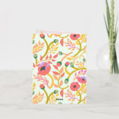 Dank je wel Thanksgiving Kaart (Achterkant)